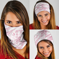 Sharks Couple Dreamy Polynesians Floral Sea Neck Gaiter Pink LT7 - Polynesian Pride