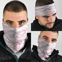 Sharks Couple Dreamy Polynesians Floral Sea Neck Gaiter Pink LT7 - Polynesian Pride