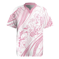 Sharks Couple Dreamy Polynesians Floral Sea Rugby Jersey Pink LT7 Pink - Polynesian Pride