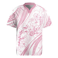 Sharks Couple Dreamy Polynesians Floral Sea Rugby Jersey Pink - Polynesian Pride