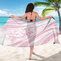 Sharks Couple Dreamy Polynesians Floral Sea Sarong Pink - Polynesian Pride