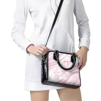 Sharks Couple Dreamy Polynesians Floral Sea Shoulder Handbag Pink LT7 - Polynesian Pride
