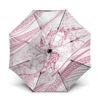 Sharks Couple Dreamy Polynesians Floral Sea Umbrella Pink LT7 One Size Folded 11.42 inch Opened Diameter 37.4 inch Pink - Polynesian Pride