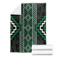 Jade Tukutuku Pattern Aotearoa Blanket Niho Taniwha and Puhoro Motifs LT7 - Polynesian Pride