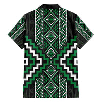Jade Tukutuku Pattern Aotearoa Hawaiian Shirt Niho Taniwha and Puhoro Motifs LT7 - Polynesian Pride