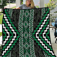 Jade Tukutuku Pattern Aotearoa Quilt Niho Taniwha and Puhoro Motifs