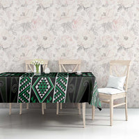 Jade Tukutuku Pattern Aotearoa Tablecloth Niho Taniwha and Puhoro Motifs LT7 - Polynesian Pride