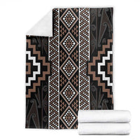 Classic Tukutuku Pattern Aotearoa Blanket Niho Taniwha and Puhoro Motifs LT7 - Polynesian Pride