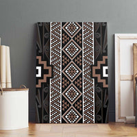 Classic Tukutuku Pattern Aotearoa Canvas Wall Art Niho Taniwha and Puhoro Motifs LT7 - Polynesian Pride