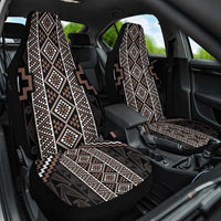 Classic Tukutuku Pattern Aotearoa Car Seat Cover Niho Taniwha and Puhoro Motifs