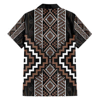 Classic Tukutuku Pattern Aotearoa Hawaiian Shirt Niho Taniwha and Puhoro Motifs LT7 - Polynesian Pride