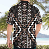 Classic Tukutuku Pattern Aotearoa Hawaiian Shirt Niho Taniwha and Puhoro Motifs LT7 - Polynesian Pride
