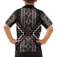 Classic Tukutuku Pattern Aotearoa Hawaiian Shirt Niho Taniwha and Puhoro Motifs LT7 - Polynesian Pride