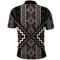 Classic Tukutuku Pattern Aotearoa Polo Shirt Niho Taniwha and Puhoro Motifs