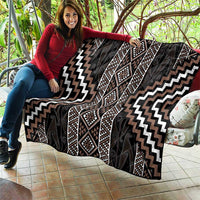 Classic Tukutuku Pattern Aotearoa Quilt Niho Taniwha and Puhoro Motifs