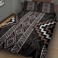 Classic Tukutuku Pattern Aotearoa Quilt Bed Set Niho Taniwha and Puhoro Motifs LT7 - Polynesian Pride
