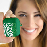 Pounamu Green Maori AirPods Case Koru Kowhaiwhai LT7 - Polynesian Pride