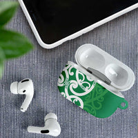 Pounamu Green Maori AirPods Case Koru Kowhaiwhai LT7 - Polynesian Pride