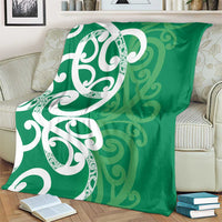 Pounamu Green Maori Blanket Koru Kowhaiwhai - Polynesian Pride