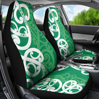 Pounamu Green Maori Car Seat Cover Koru Kowhaiwhai LT7 - Polynesian Pride