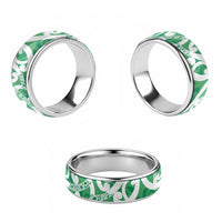 Pounamu Green Maori Classic Ring Koru Kowhaiwhai LT7 - Polynesian Pride