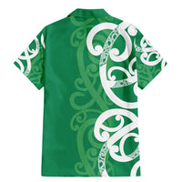 Pounamu Green Maori Family Matching Mermaid Dress and Hawaiian Shirt Koru Kowhaiwhai - Polynesian Pride
