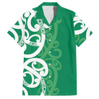 Pounamu Green Maori Hawaiian Shirt Koru Kowhaiwhai LT7 Green - Polynesian Pride