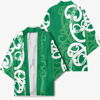 Pounamu Green Maori Kimono Koru Kowhaiwhai LT7 - Polynesian Pride