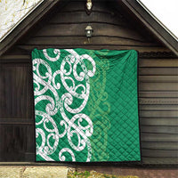 Pounamu Green Maori Quilt Koru Kowhaiwhai - Polynesian Pride