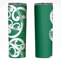 Pounamu Green Maori Skinny Tumbler Koru Kowhaiwhai LT7 Green - Polynesian Pride