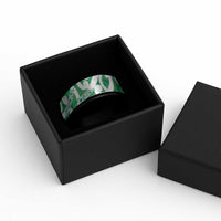 Pounamu Green Maori Spinner Ring Koru Kowhaiwhai LT7 - Polynesian Pride