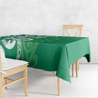 Pounamu Green Maori Tablecloth Koru Kowhaiwhai LT7 - Polynesian Pride