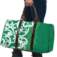Pounamu Green Maori Travel Bag Koru Kowhaiwhai - Polynesian Pride