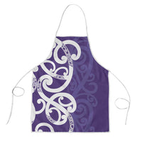 Violet Green Maori Apron Koru Kowhaiwhai LT7 Violet - Polynesian Pride