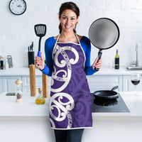Violet Green Maori Apron Koru Kowhaiwhai LT7 - Polynesian Pride