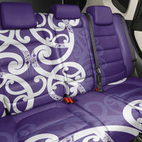 Violet Green Maori Back Car Seat Cover Koru Kowhaiwhai LT7 - Polynesian Pride