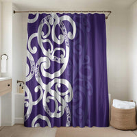 Violet Green Maori Bathroom Set Koru Kowhaiwhai - Polynesian Pride