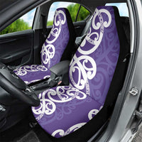 Violet Green Maori Car Seat Cover Koru Kowhaiwhai LT7 - Polynesian Pride