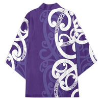 Violet Green Maori Kimono Koru Kowhaiwhai LT7 - Polynesian Pride