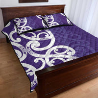 Violet Green Maori Quilt Bed Set Koru Kowhaiwhai - Polynesian Pride