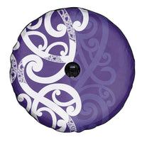 Violet Green Maori Spare Tire Cover Koru Kowhaiwhai LT7 - Polynesian Pride