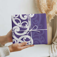Violet Green Maori Wrapping Paper Koru Kowhaiwhai LT7 - Polynesian Pride
