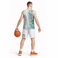 Paua Shell Maori Basketball Jersey Koru Kowhaiwhai LT7 - Polynesian Pride