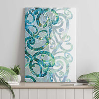 Paua Shell Maori Canvas Wall Art Koru Kowhaiwhai LT7 - Polynesian Pride