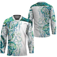 Paua Shell Maori Hockey Jersey Koru Kowhaiwhai - Polynesian Pride