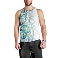 Paua Shell Maori Men Tank Top Koru Kowhaiwhai LT7 - Polynesian Pride