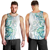 Paua Shell Maori Men Tank Top Koru Kowhaiwhai LT7 - Polynesian Pride