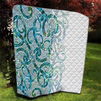 Paua Shell Maori Quilt Koru Kowhaiwhai - Polynesian Pride