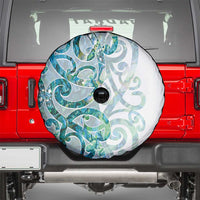Paua Shell Maori Spare Tire Cover Koru Kowhaiwhai LT7 - Polynesian Pride