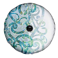 Paua Shell Maori Spare Tire Cover Koru Kowhaiwhai LT7 - Polynesian Pride